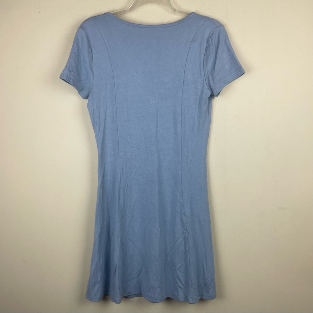 NWOT Abound Short Sleeve Henley Skater Fit and Flare Dress Size M - Picture 12 of 14